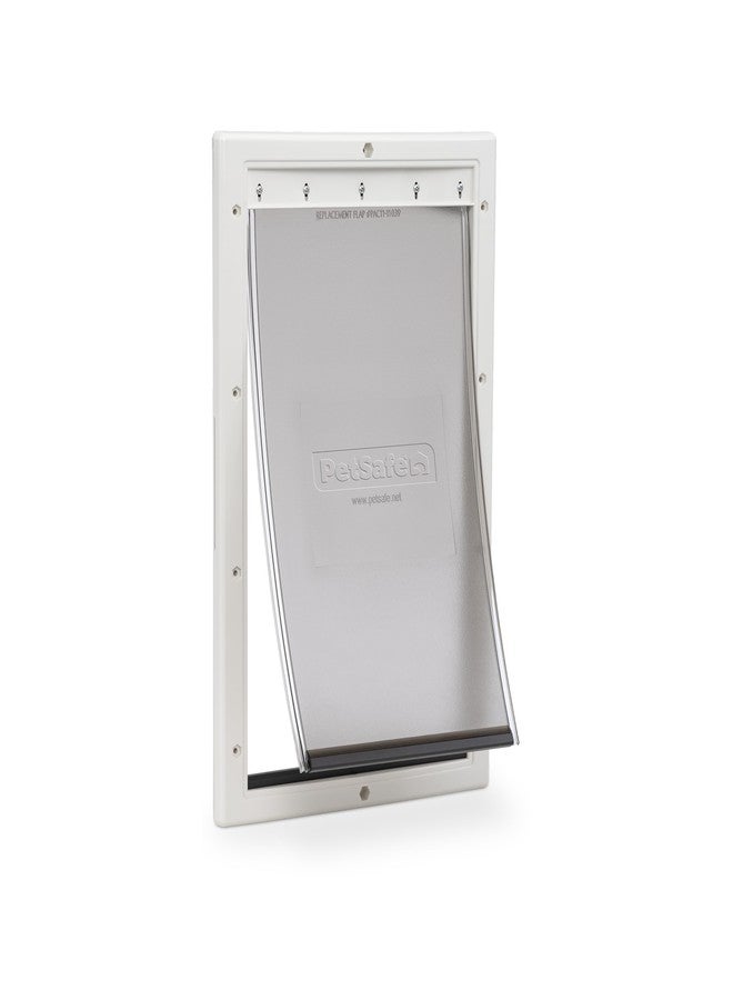 بيت سيف باب بلاستيكي للحيوانات الأليفة من بيت سيف - سهل التركيب على الأبواب الخشبية والمعدنية والبلاستيكية - إطار بلاستيكي مقاوم للصدأ - أبعاد الغطاء 10 1/4 بوصة عرض × 16 1/4 بوصة ارتفاع - مناسب للكلاب الكبيرة التي يصل وزنها إلى 100 رطل - Image 1